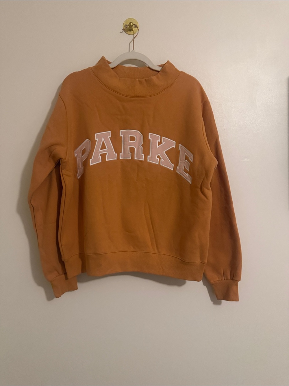 PARKE Cider Fleece Varsity Mockneck